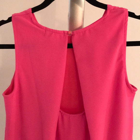 Hot pink high low dress - Picture 4 of 5
